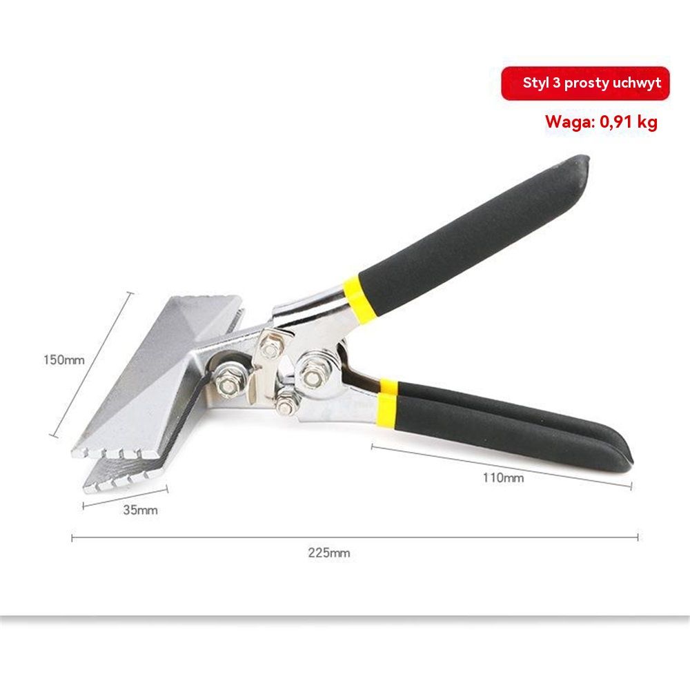Hand Seamer Depth Markings Straight Jaw Sheet Metal Bender Tools for Bending and Flattening Sheet Metal with Double Dipped Cushion Handle（Straight style） - Image 5