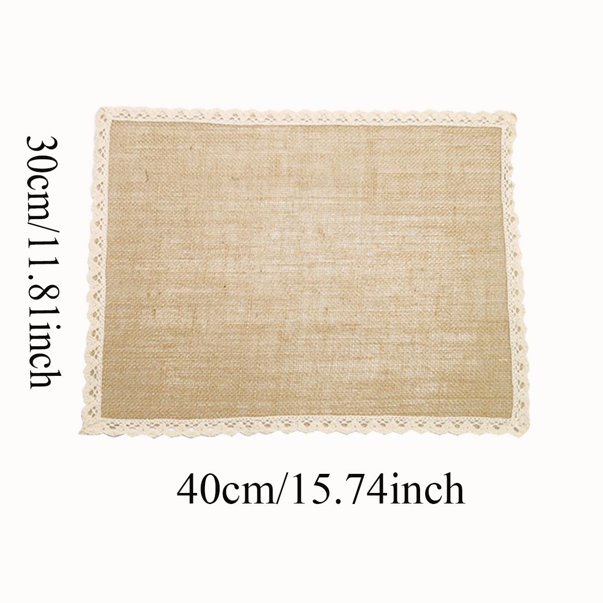 Placemats and Lace Jute Rustic Farmhouse Table Mats Table Decor & One of Life's Little Home Luxuries for Special Occasions, Parties, Weddings, BBQ's, Holidays (Set of 6) - Image 5