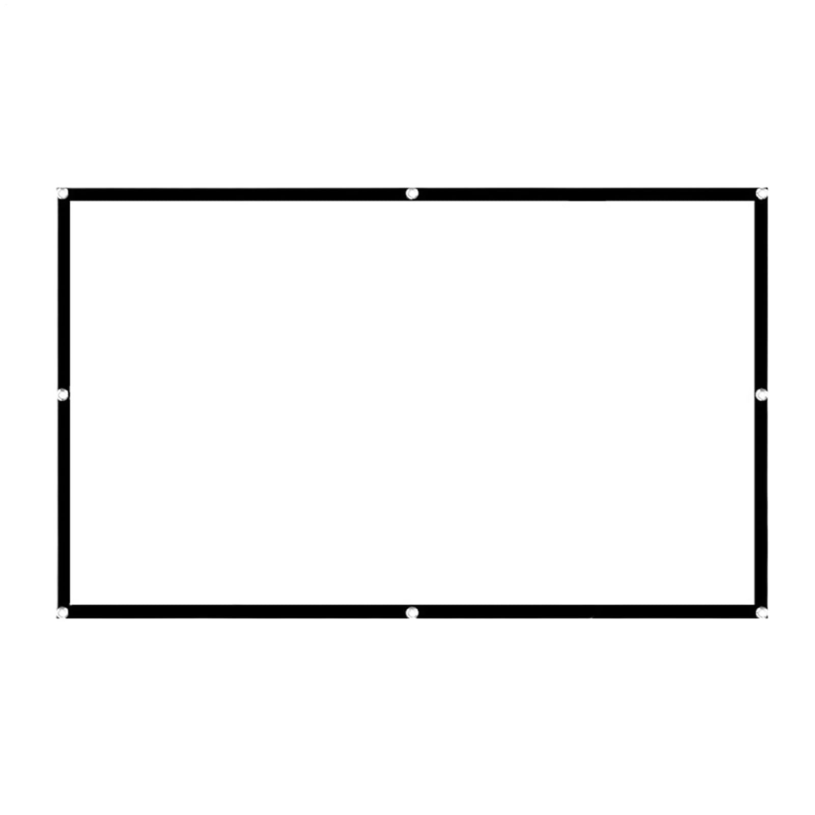 100 inch 16:9 Thicken Portable Non Crease Foldable Projection Screen,Soft Projector Curtain Projection Screen,Suitable for Home Theater, Conference, Outdoor Camping Movie - Image 1