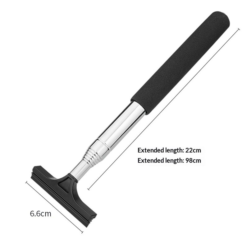 2 pack Car Rearview Mirror Wiper, Retractable Auto Glass Squeegee, Water Cleaner with Telescopic Long Rod, Portable Cleaning Tool for All Vehicles, Universal Automotive Accessories - Image 4