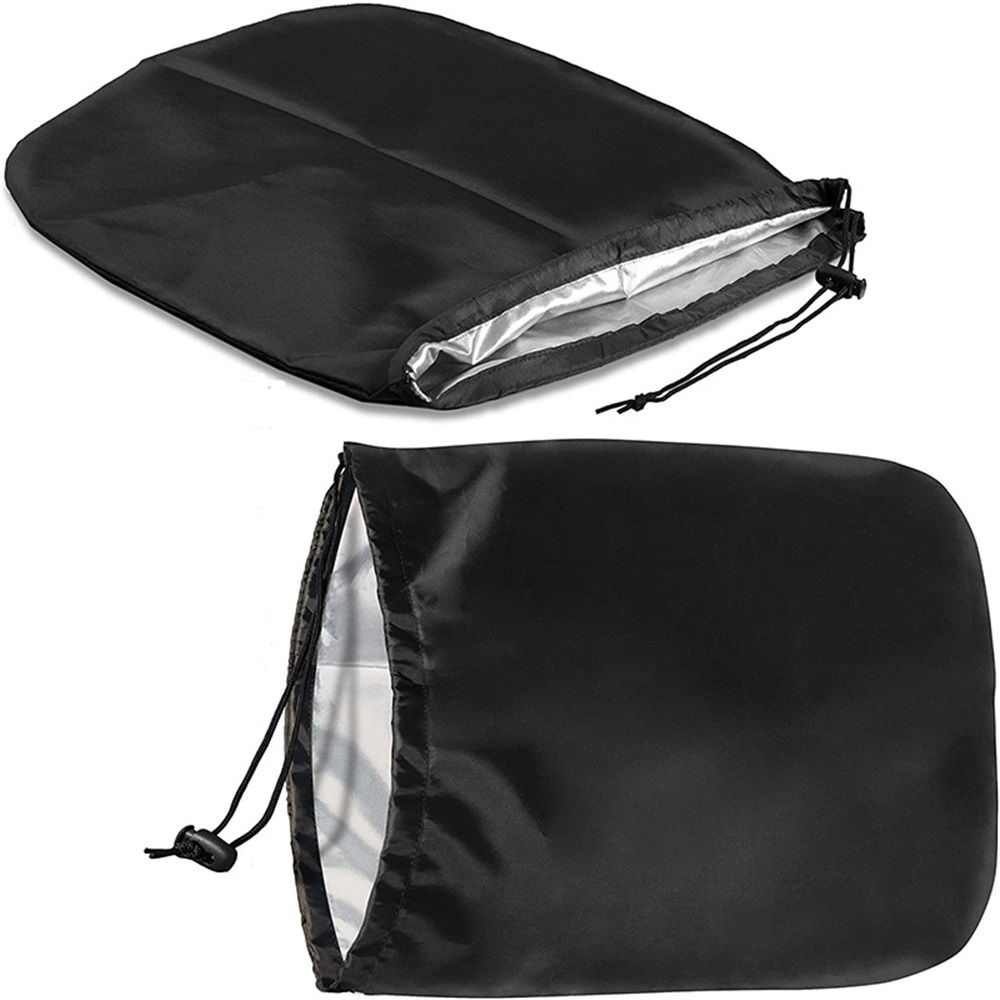 2-pairs Side View Mirror Covers | 420D Oxford Fabric | Side Mirror Winter Protection Cover for Snow and Ice | Universal Fit for Cars, SUVs, Trucks - Image 1