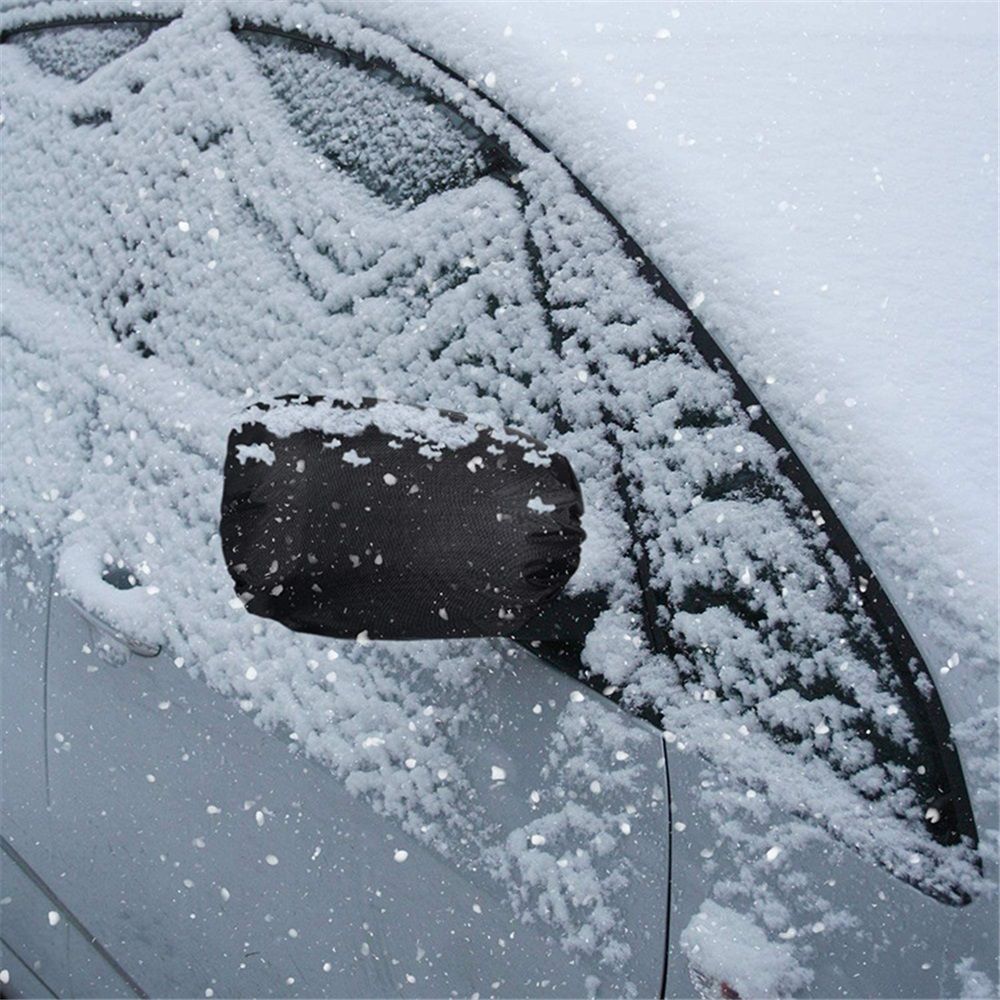 2-pairs Side View Mirror Covers | 420D Oxford Fabric | Side Mirror Winter Protection Cover for Snow and Ice | Universal Fit for Cars, SUVs, Trucks - Image 3
