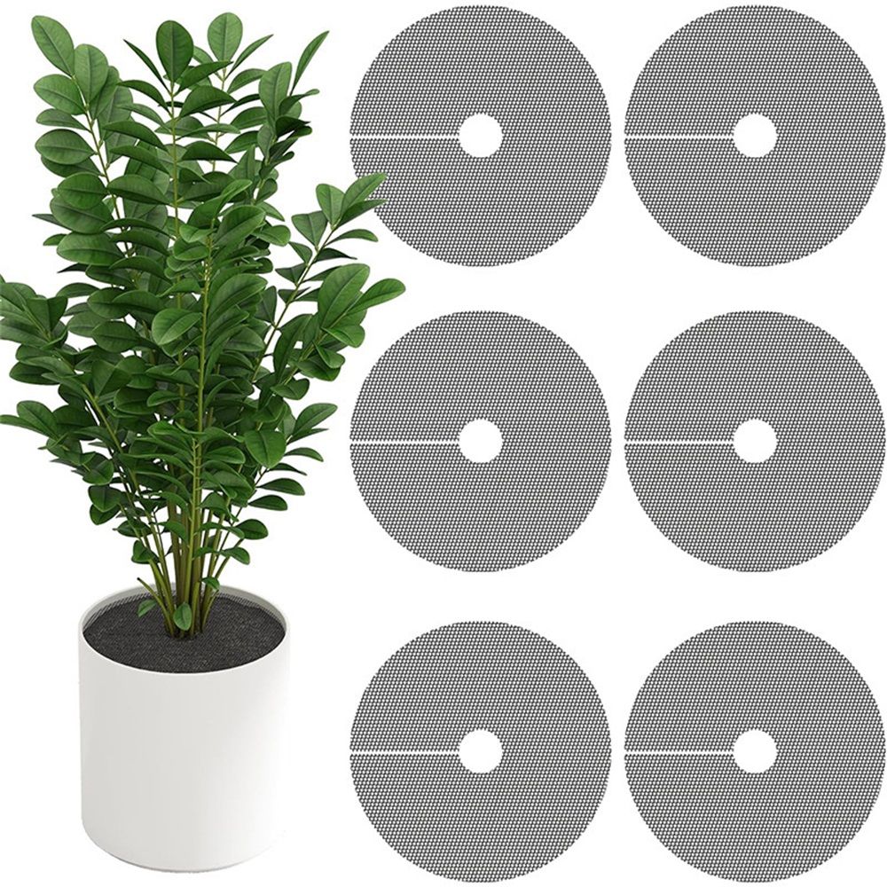 6 Pcs 11.8 Inch Plant Pot Grids-Cuttable Plant Pot Soil Covers Protectors from Animals-Indoor Plant Pot Soil Guard for Outdoor Garden Plant Protection - Image 2