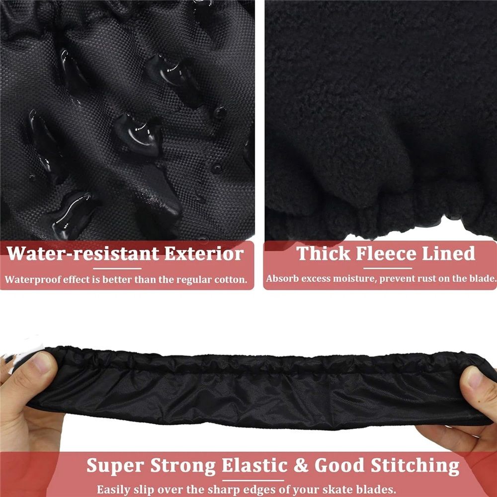 Ice Skate Blade Covers Ice Skate Blade Protector Ice Blade Guards Protective Skate Covers Skating Cover for Boys Girls Men Women（M） - Image 4