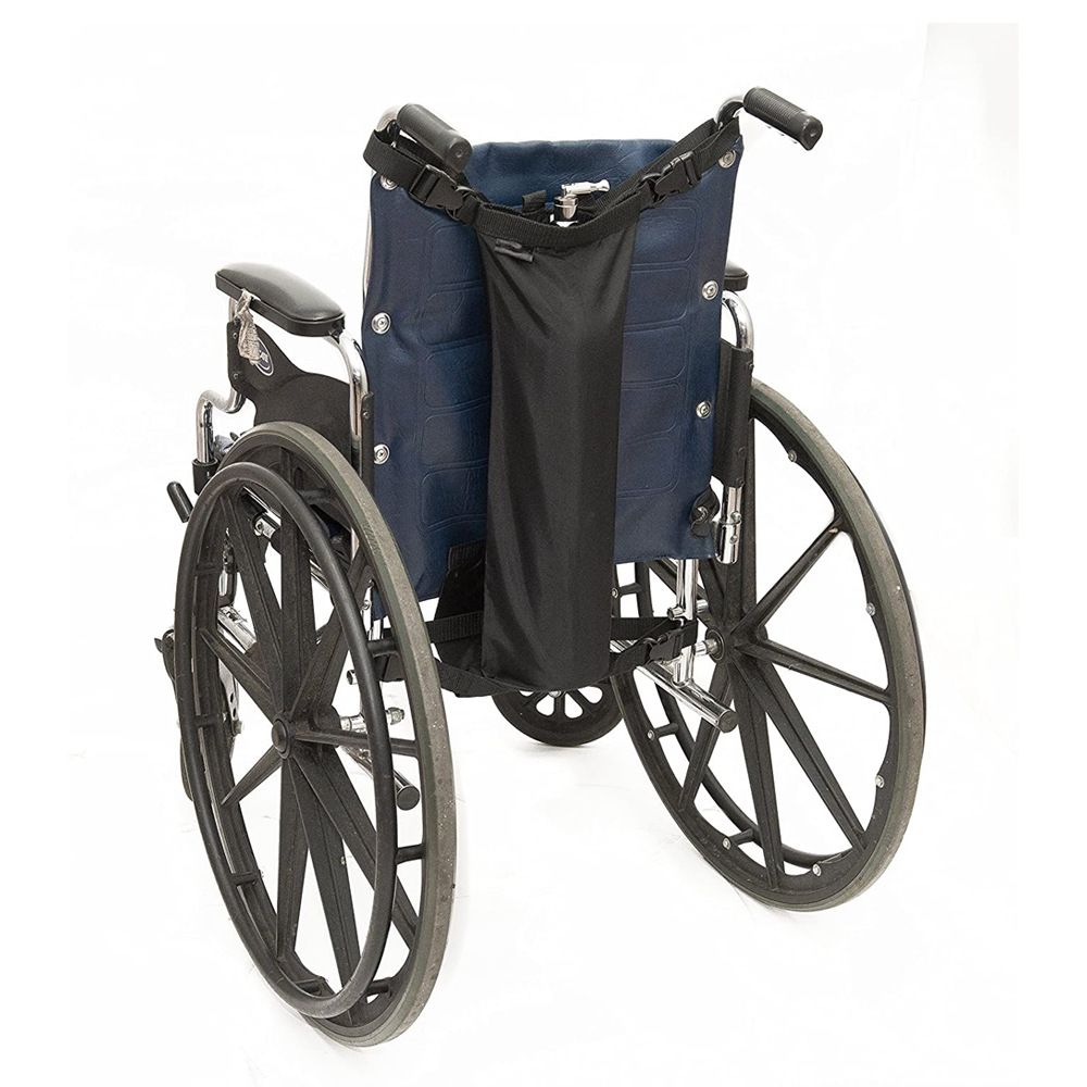 Oxygen Cylinder Bag for Wheelchairs with Buckles, Fits Any Wheelchair, Black (Fits Most Oxygen cylinders, oniy bag) - Image 4