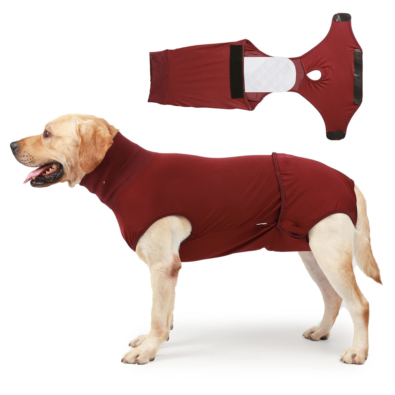 Full Body Dog Diaper with a Puppy Nappies Physiological Dog Surgery Recovery Suit for Male Female Dogs（L） - Image 1