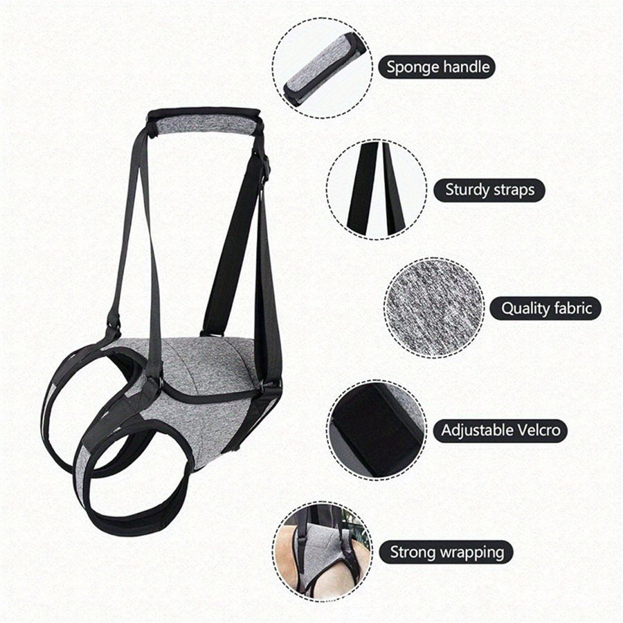 Dog Lift Harness, Dog Sling for Medium Large Dogs, Adjustable Dog Support Harness for Back Legs, Comfy Design Pet Harness with Padded for Elderly, Injured, Arthritic, Senior, Disabled Dogs（L） - Image 4