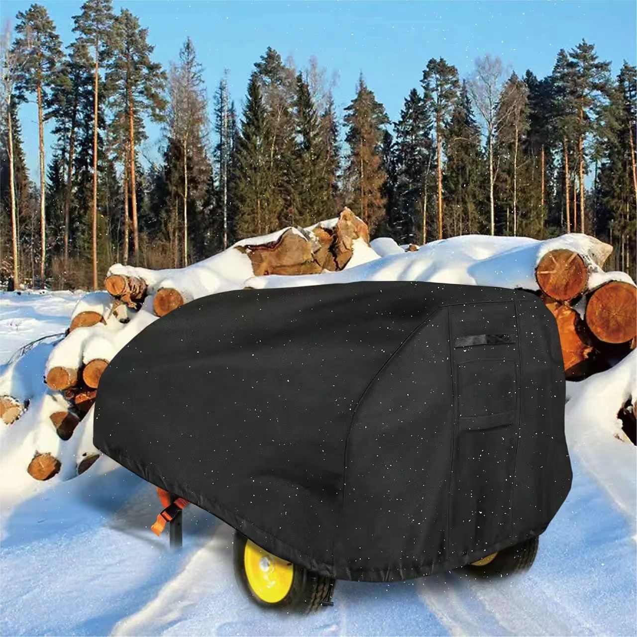 Log Splitter Cover Waterproof Heavy Duty Outdoor Shield, 210D Oxford Fabric, UV & Weather Resistant Wood Splitter Cover, 15-45 Ton(83