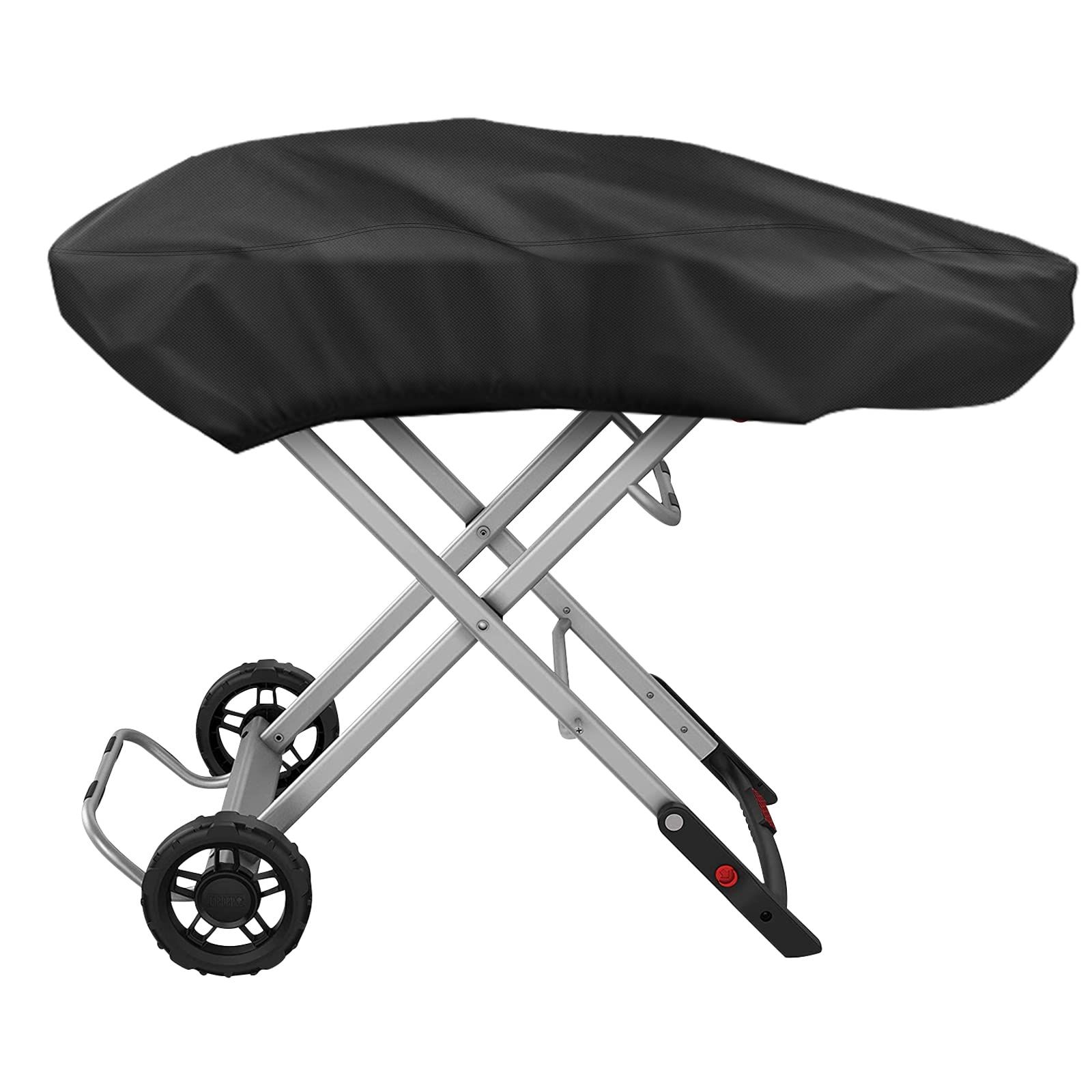 Grill Cover for Portable Gas Grill , Outdoor Heavy Duty Waterproof Oxford Fabric Weather Resistant（black） - Image 1