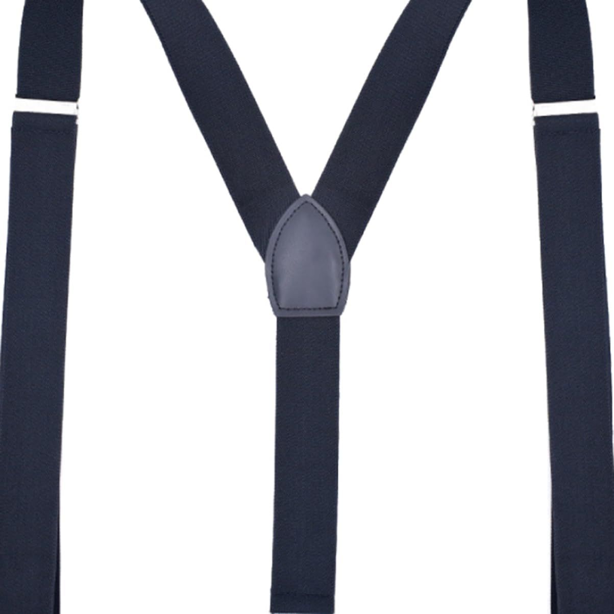 Men's Suspender - Adjustable Y-Back Clip-On Suspenders for Men with Heavy Duty Strong Clips (navy blue) - Image 5