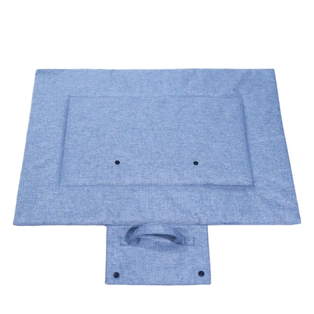 Dog Travel Mat for Camping Portable Waterproof Lightweight & Outdoor Easy Clean Pad Foldable into Compact Carry Bag（S:70*50cm denim blue） - Image 1