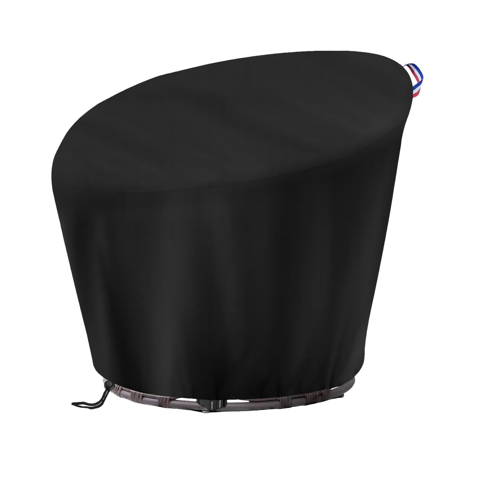 Chair Cover, Waterproof Cover for Outdoor Patio  Chair Cover Heavy Duty Cover Waterproof and UV resistant chair cover（black 420D：132*51*89cm） - Image 1