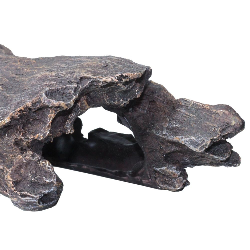 Reptile Hideout Tree Trunk Hollow Log Cork Bark for Lizard Bearded Dragon Snake Chameleon Hermit Crab Leopard Gecko Terrarium Habitat Decoration - Image 3