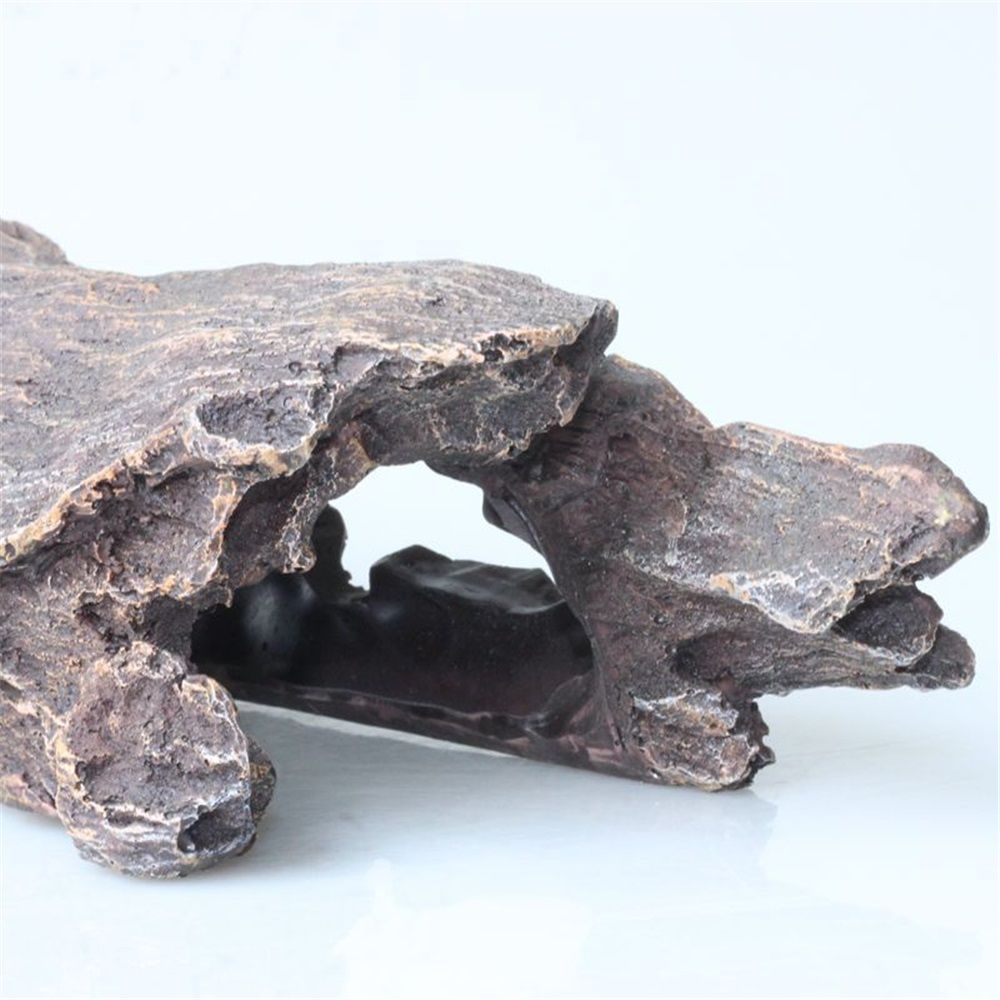 Reptile Hideout Tree Trunk Hollow Log Cork Bark for Lizard Bearded Dragon Snake Chameleon Hermit Crab Leopard Gecko Terrarium Habitat Decoration - Image 4