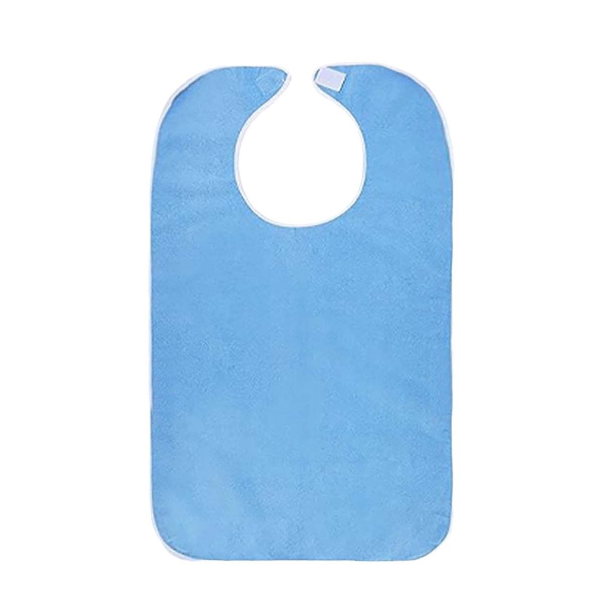 4 Pack Adult For Elderly Women Men  Cloth Bib For Eating Adjustable bib Clothing Protectors Blue - Image 2