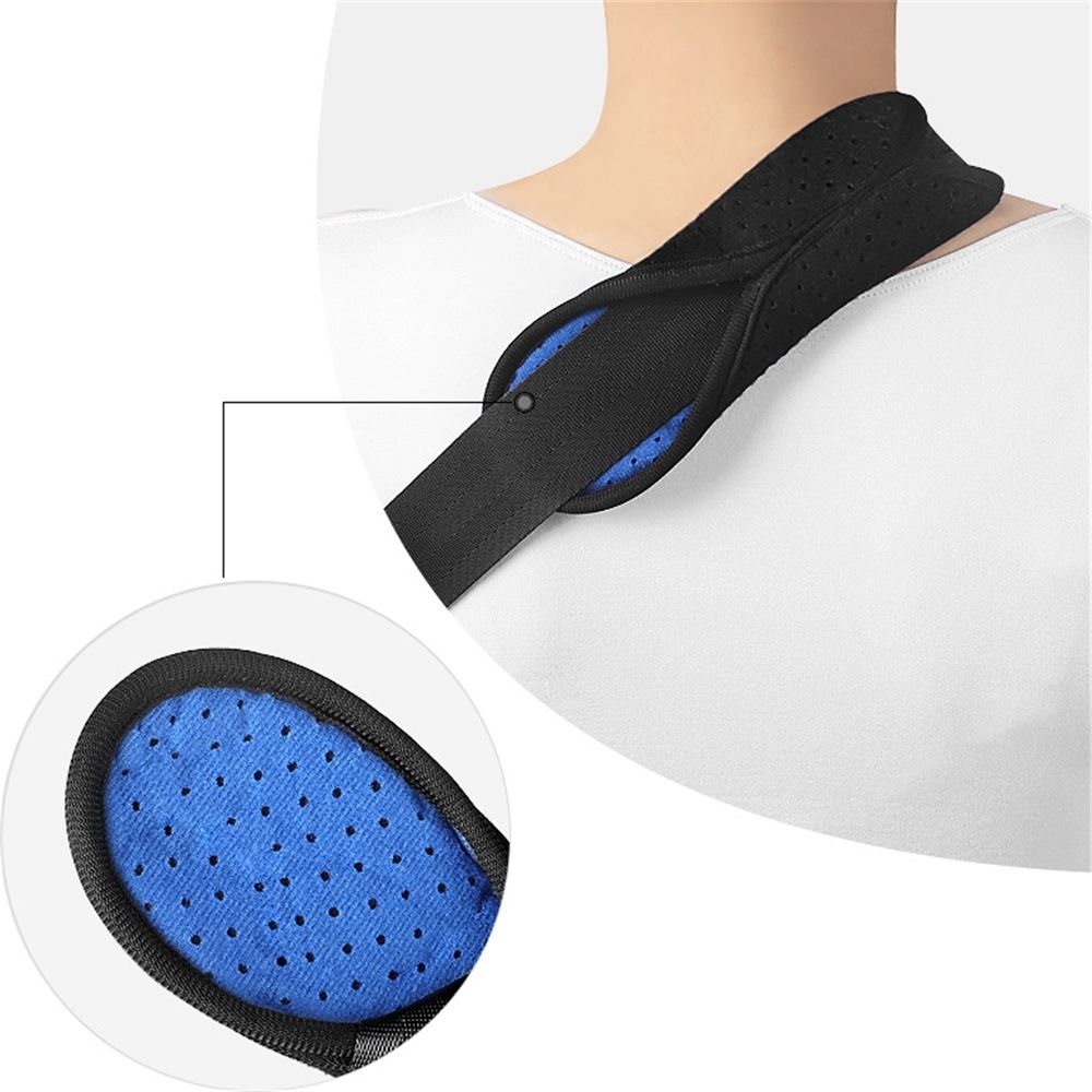 Arm shoulder sling, breathable sling with shoulder pad, used to support male and female rotator cuff injuries, left or right arm, elbow, clavicle fracture surgery (black, M) - Image 4