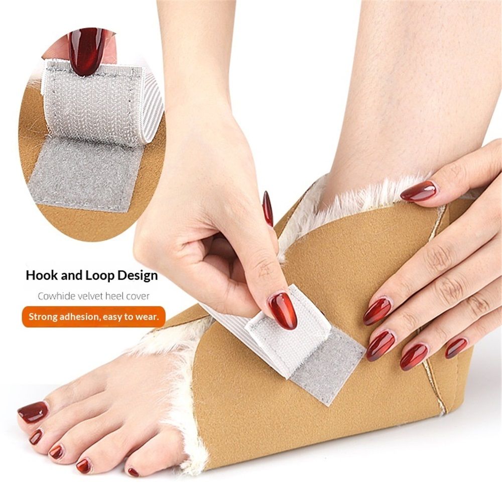 Heel Protectors for Pressure Sores - Heel Protectors for Bed Sores - Includes - Cushion Pads for Ulcer Sore Prevention (2pcs Brown） - Image 3