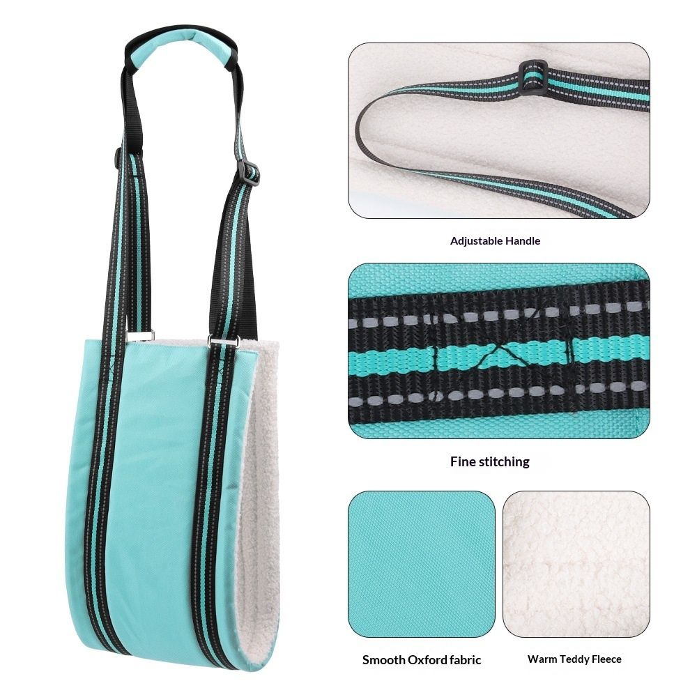 Portable Hip Support Harness Assist Lift Dogs Rear for Canine Aid - Pet Lift Harness for Small, Medium & Large Dogs Hind Leg Support Rehabilitation(Turquoise, S) - Image 3