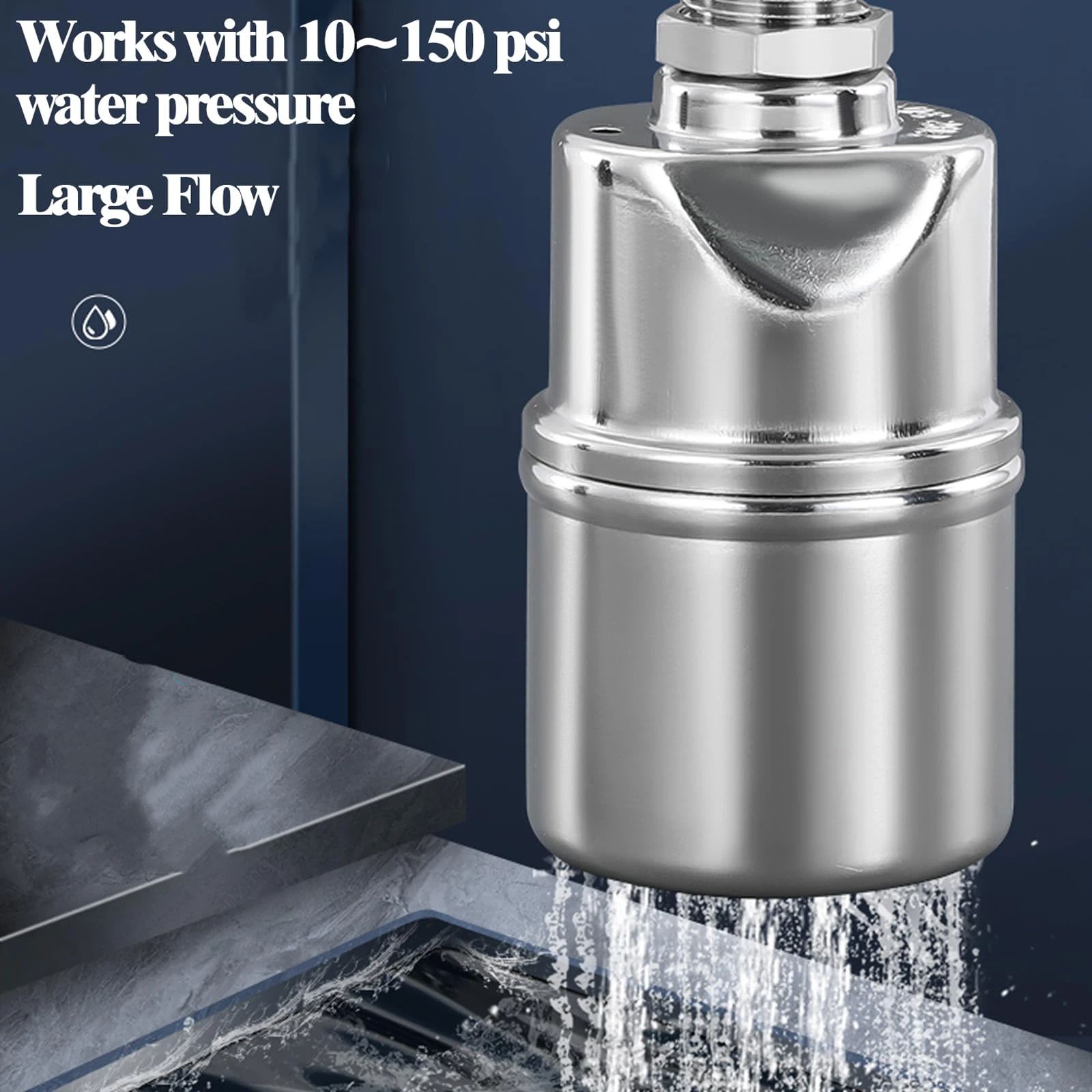 Automatic Water Level Control Valve, 3/4  Float Ball Valve, Float Valve,  Stainless Steel Water Level Control Float Valve for Tank, Swimming Pool, （Water ingress from above） - Image 2