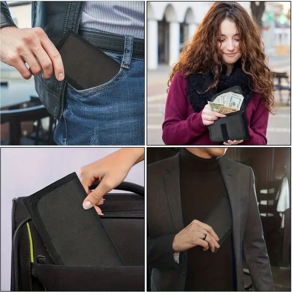 Money organizer for cash 6 slots money holder with blank card, Cash holder wallet organizer for Budgeting, Traveling, Saving, Receipts, Coupons and Tips (Black) - Image 4