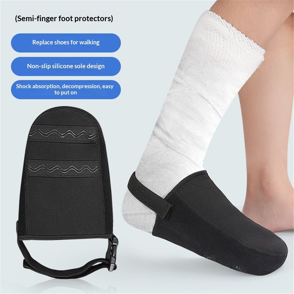 2 PCS Protective Cast Sock Toe Covers for Foot, Soft Warm Cast Socks Over Cast for Men Women Adults, Adjustable Non-slip Cast Toe Covers Fit for Most Casted Foot - Image 3