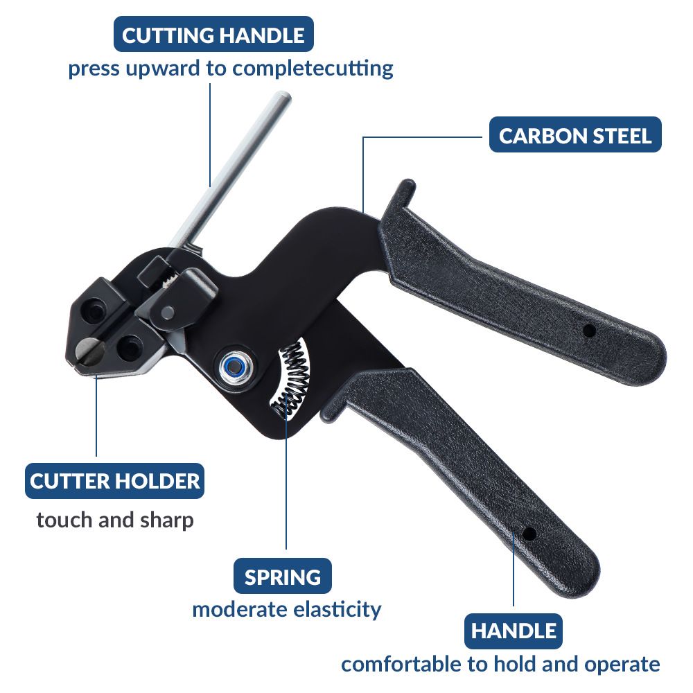 Cable Tie tool，Stainless Steel Zip Tie tool, Special Tool For Fastening And Cutting Metal Cable Ties. Stainless Steel Zip Tie Tool Used to Repair Fence, Pipe Wrap, Outdoor bundling - Image 3