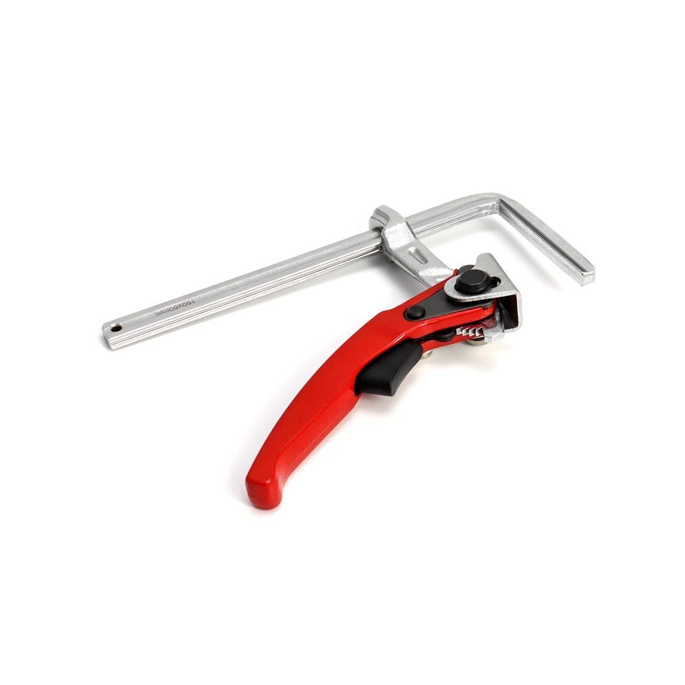 Upgraded Ratcheting Table Clamp, Quick Track Saw Clamps Ratchet Guide Rail F Clamp MFT Clamp for MFT Table and Guide Rail System Wood Clamps Compatible(2PCS) - Image 2