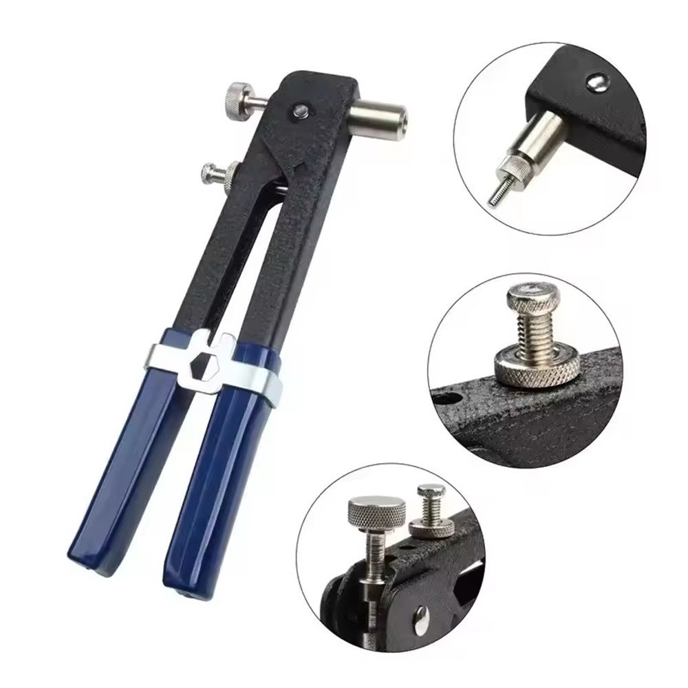 110pcs Rivet Nut Tool Kit Rivnut Tool Nut Rivet Gun kit Wrench Threaded Insert Rivnut Nutsert M6/ M3/M4/M5/M8 Set for Furniture,Decration,Car,Trailer,Boat,and More - Image 1