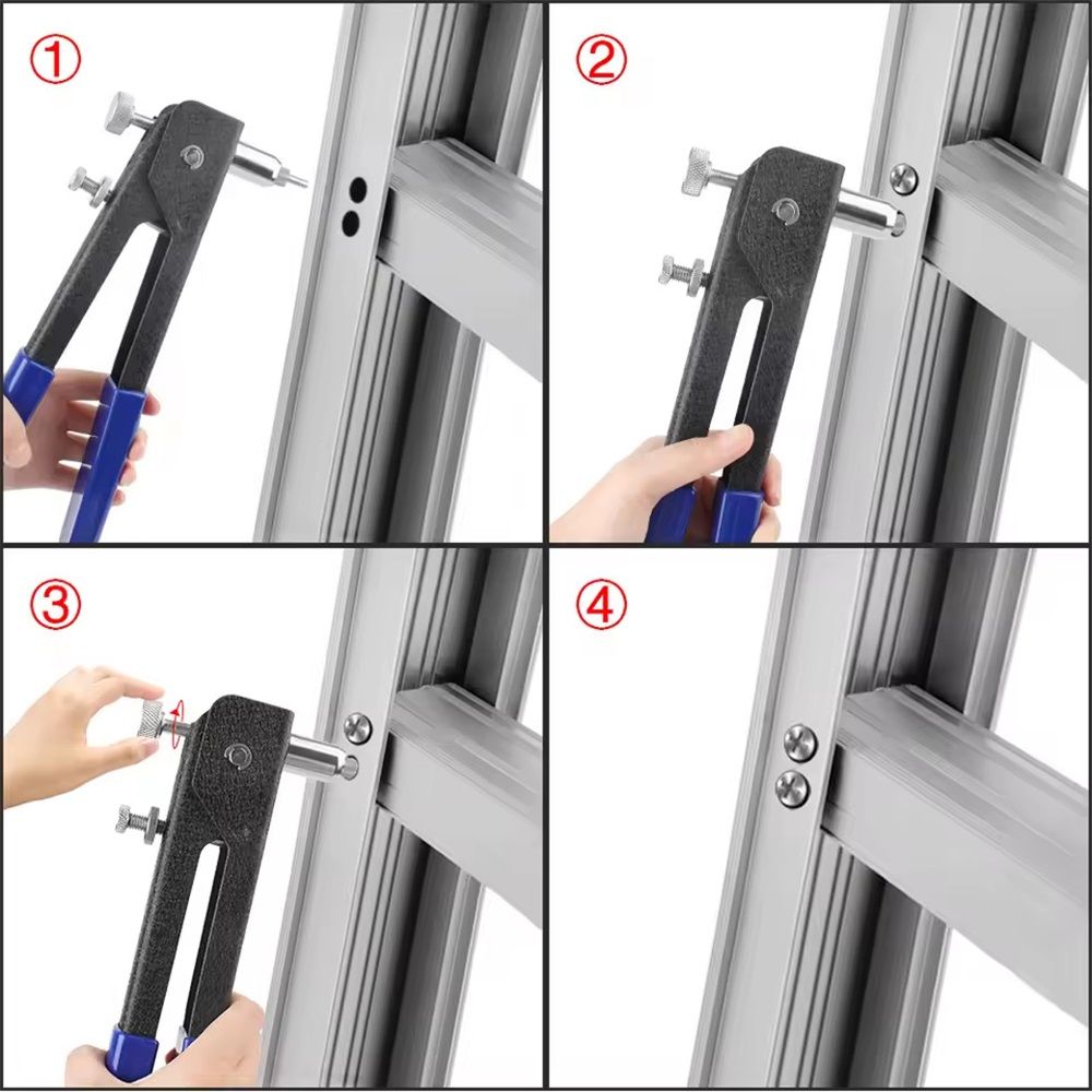 110pcs Rivet Nut Tool Kit Rivnut Tool Nut Rivet Gun kit Wrench Threaded Insert Rivnut Nutsert M6/ M3/M4/M5/M8 Set for Furniture,Decration,Car,Trailer,Boat,and More - Image 3