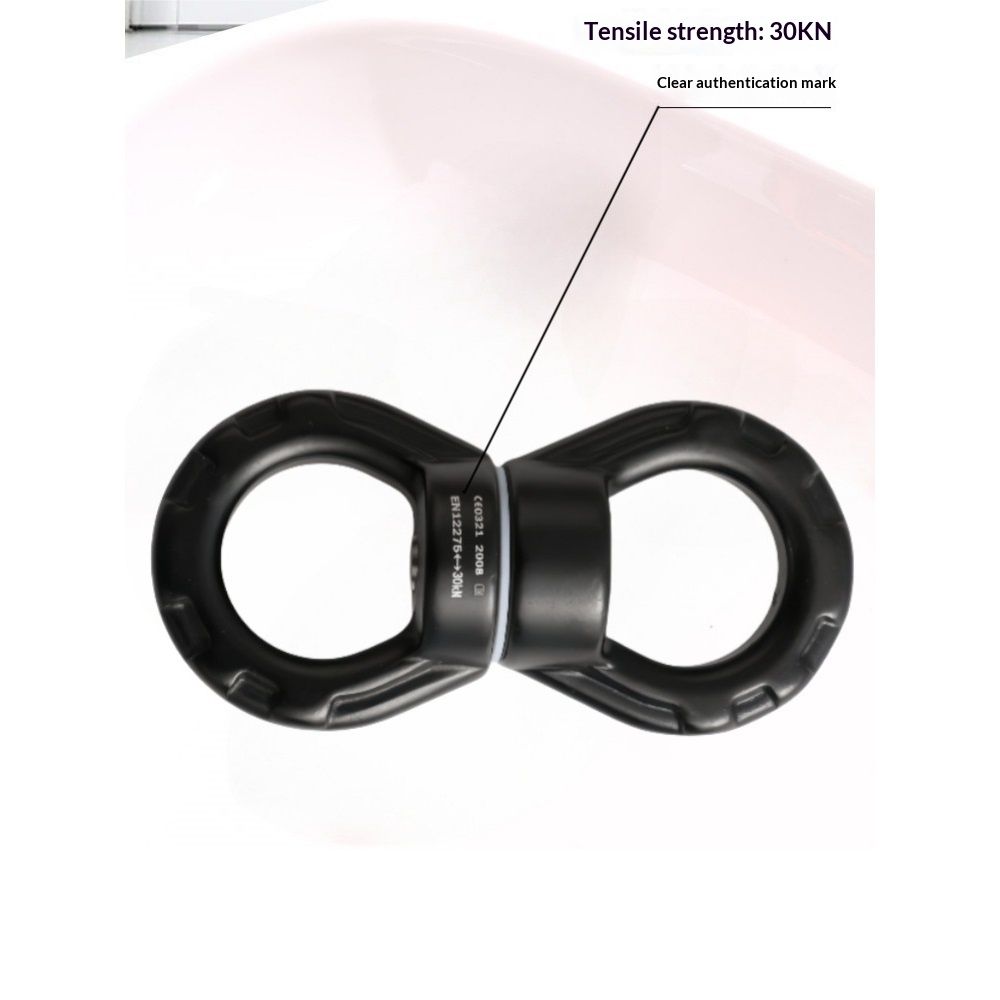 Swing Swivel 30KN Breaking Strength 360° Rotator Safety Rotational Device Hanging Accessory for Rock Climbing, Hanging Hammock, Web Tree Swing, Aerial Dance, Children's Swing Spinner Hanger - Image 2