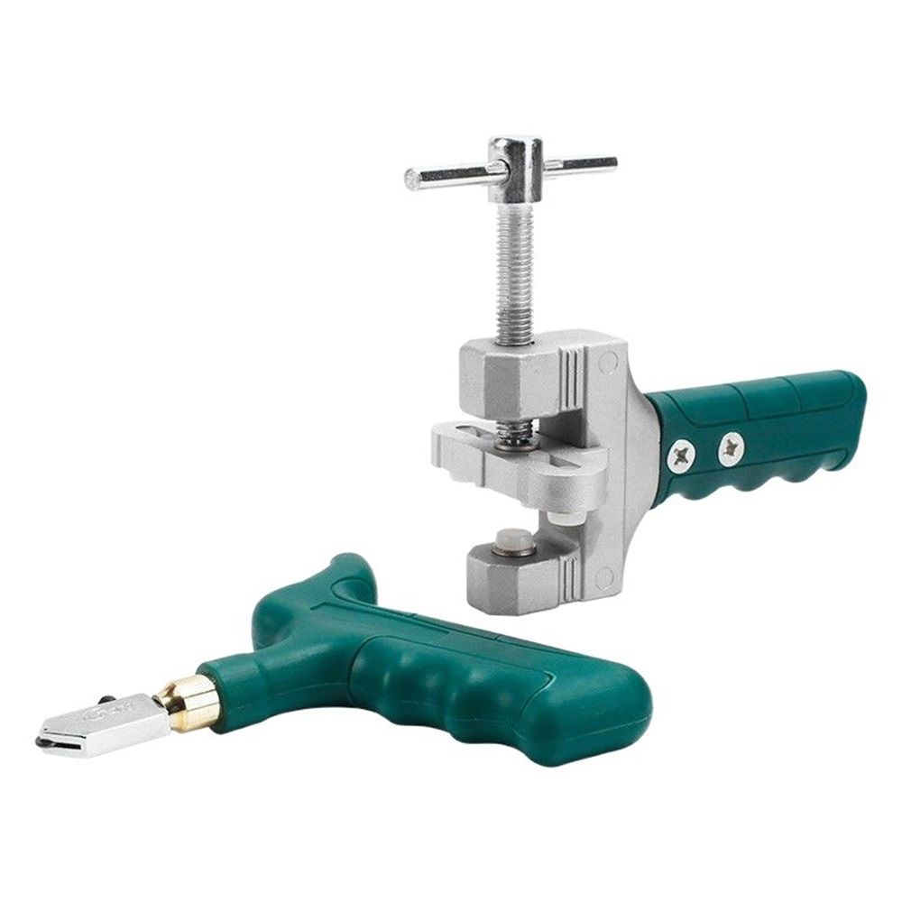 Glass Tile Cutter Tool Kit, Including Glass Breaking Pliers and Glass Cutter, Mirror Cutting Kit, Glass Running Pliers Ceramic Cutting Tool for Easy Glide Glass & Tile Cutter - Image 1