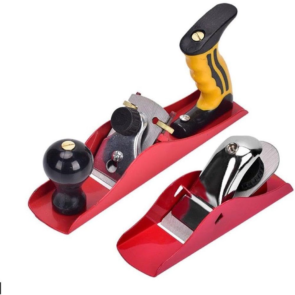 2pcs Adjustable Hand Planer  Wood Planer for Woodworking, Smoothing Bench Plane Jointer Plane for DIY Door Installation - Image 1
