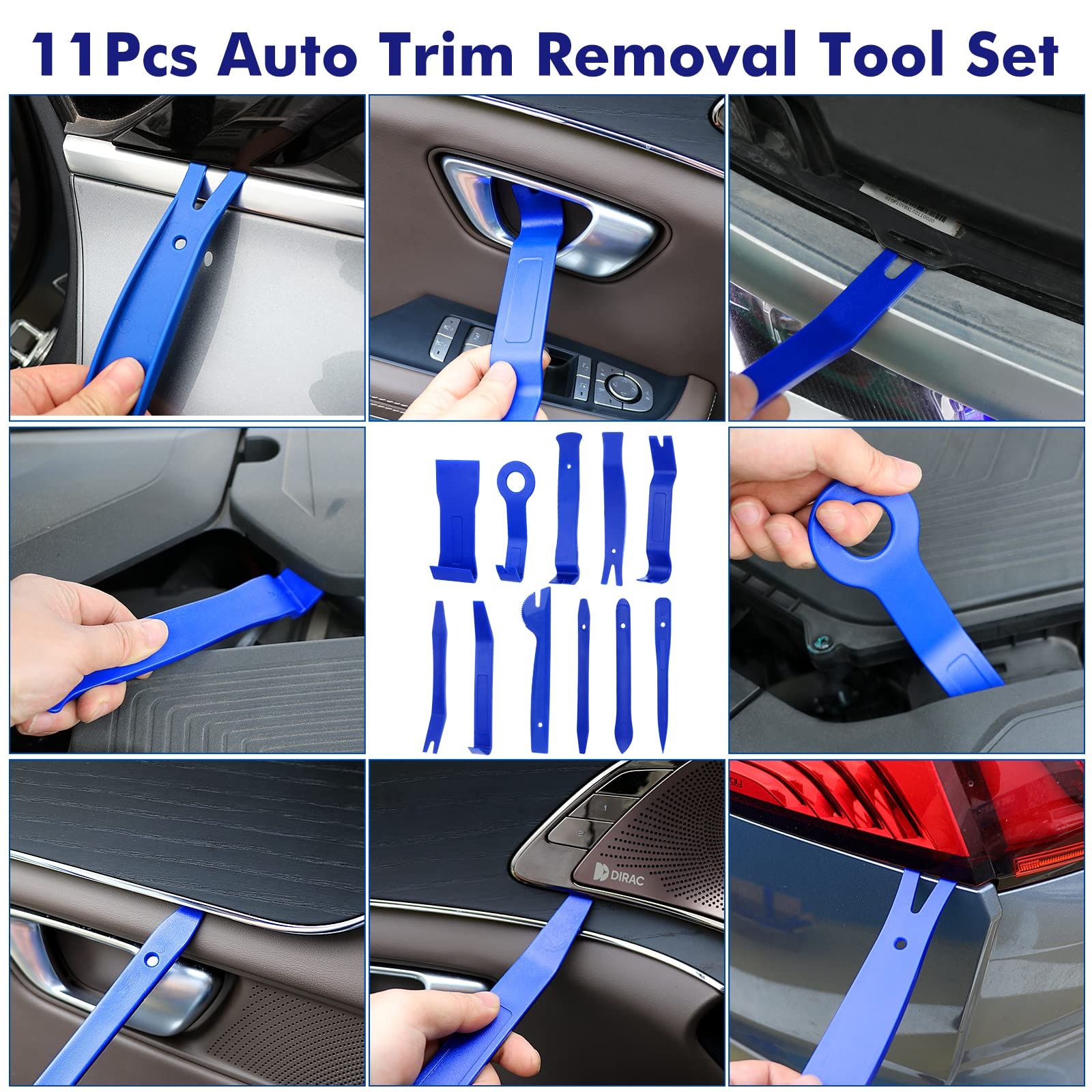 248Pcs Trim Removal Tool, Auto Push Pin Bumper Retainer Clip Set Fastener Terminal Remover Tool Adhesive Cable Clips Pry Kit Car Panel Radio Removal Auto Clip Pliers - Image 2