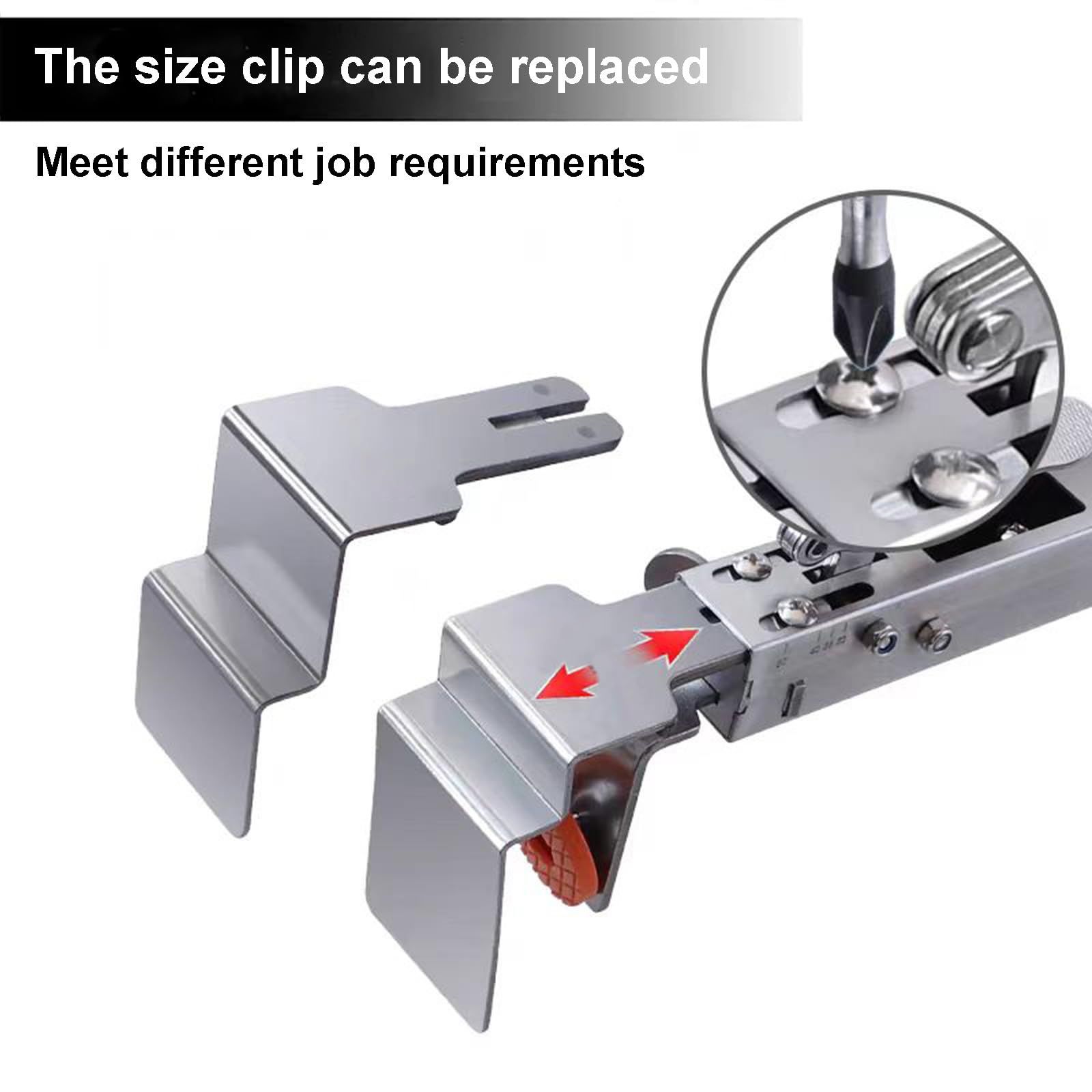 Drawer Front Installation Clamps, 2 Pack Adjustable Drawer Fixing Clamp Stainless Steel, Drawer Front Clamps, Installation Tools for Drawer Cabinet, Quick & Easy Installation of Drawer Fronts - Image 4