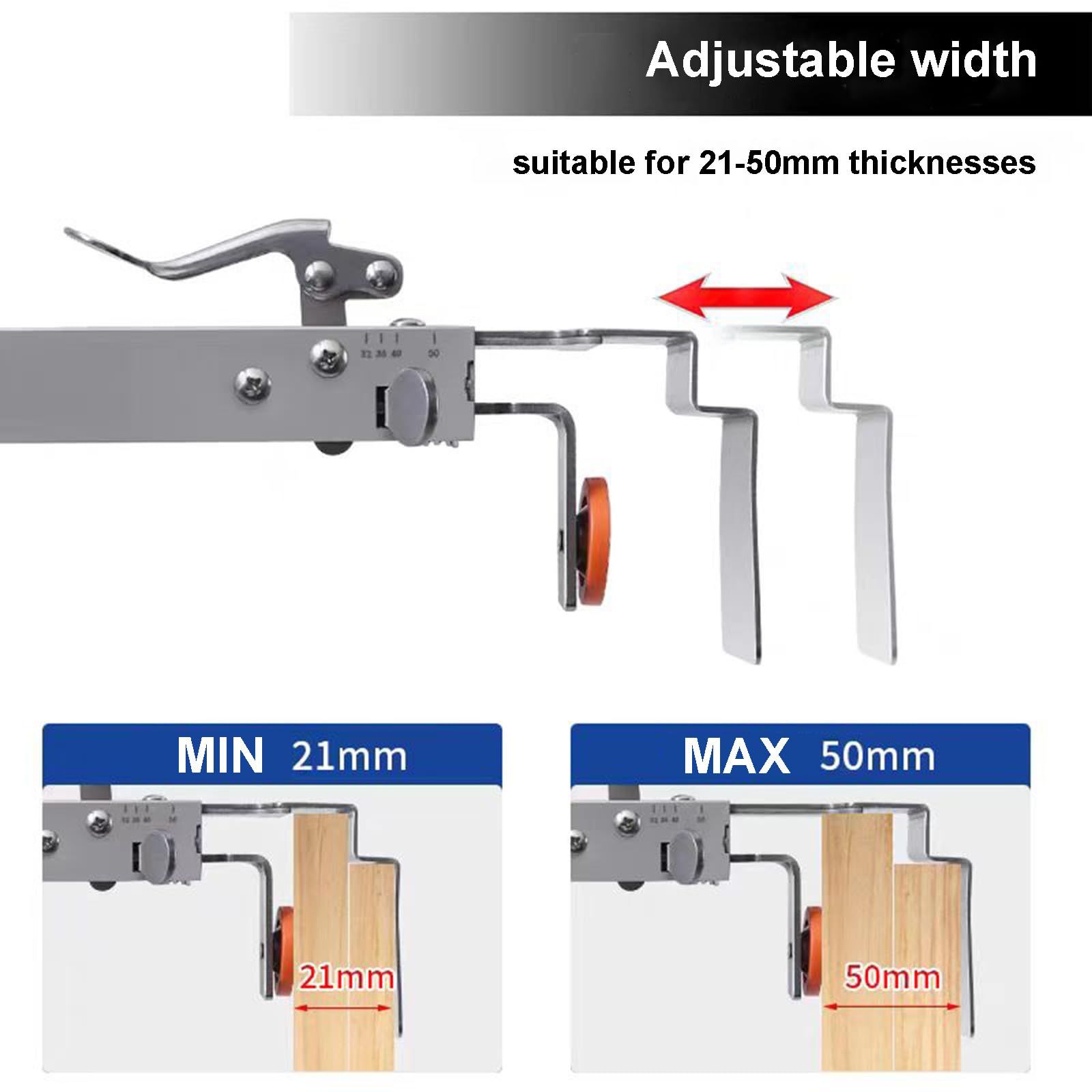 Drawer Front Installation Clamps, 2 Pack Adjustable Drawer Fixing Clamp Stainless Steel, Drawer Front Clamps, Installation Tools for Drawer Cabinet, Quick & Easy Installation of Drawer Fronts - Image 5