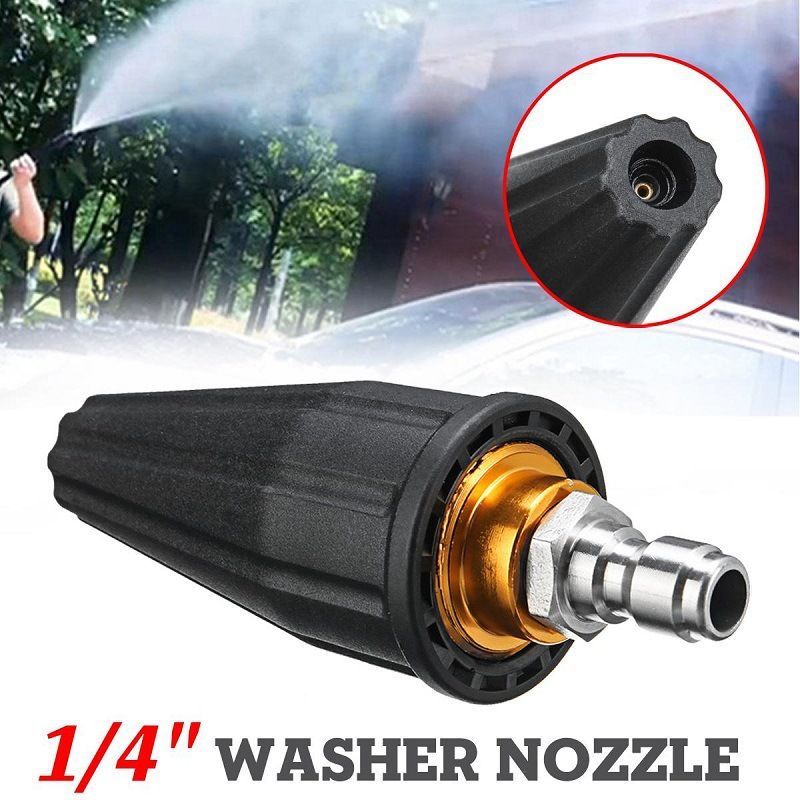 Pressure Washer Tips Turbo Nozzle 4000 PSI  360° Rotating Turbo Spray Tips For Power Washer with 1/4