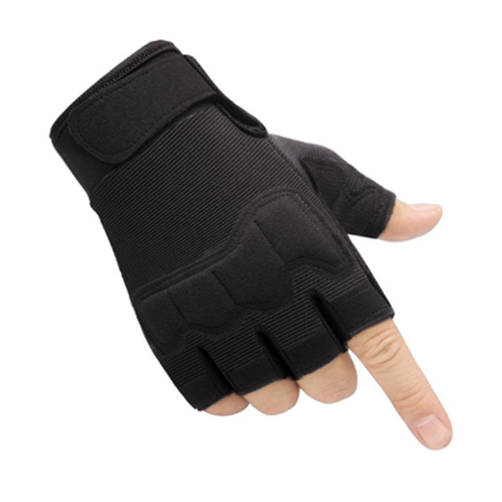Fingerless Gloves, Knuckle Protective Breathable Lightweight Outdoor Gloves for Hunting, Motorcycling, Climbing - Image 1