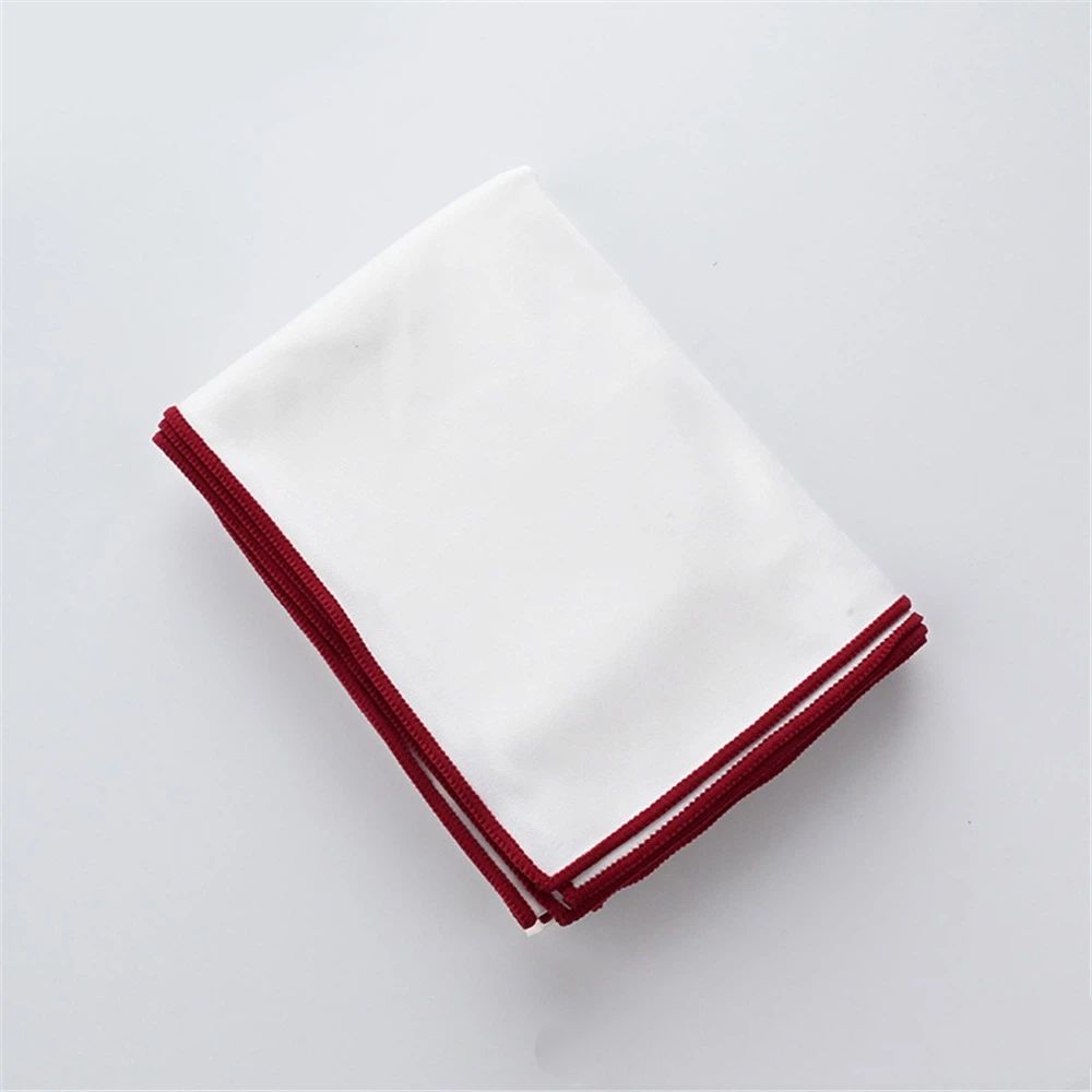 6 Pcs Wine Glass Polishing Cloths Large Microfiber Cleaning Cloths 25 x 20 Inch Lintless Towels for Drying Wine Glasses Cleaning Window Stemware Dishes Glassware (Burgundy, Blue, Green) - Image 1