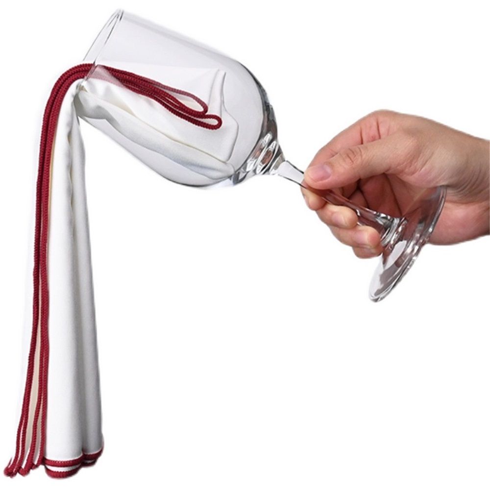 6 Pcs Wine Glass Polishing Cloths Large Microfiber Cleaning Cloths 25 x 20 Inch Lintless Towels for Drying Wine Glasses Cleaning Window Stemware Dishes Glassware (Burgundy, Blue, Green) - Image 4