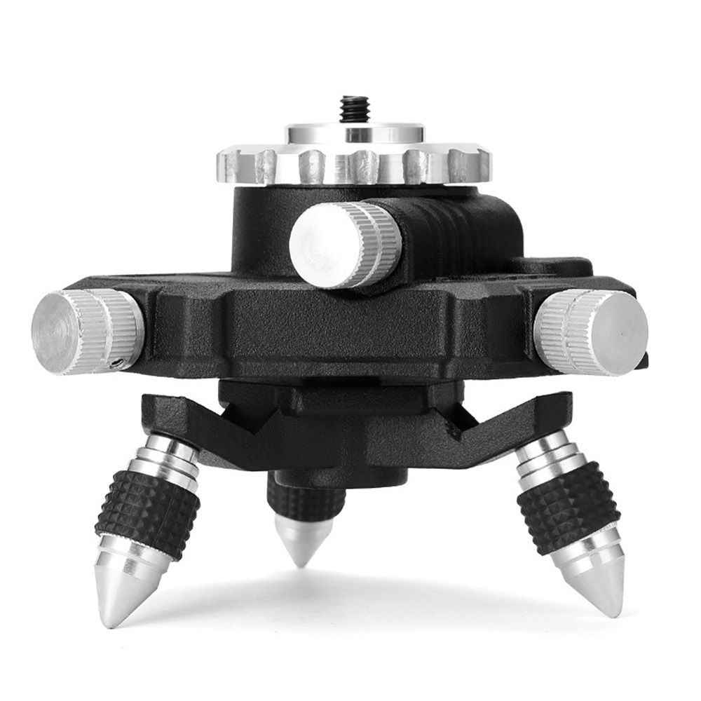 Laser Level Adapter Micro-adjust Fine Metal 360-Degree Rotating Base Tripod Connector, Standard 1/4 