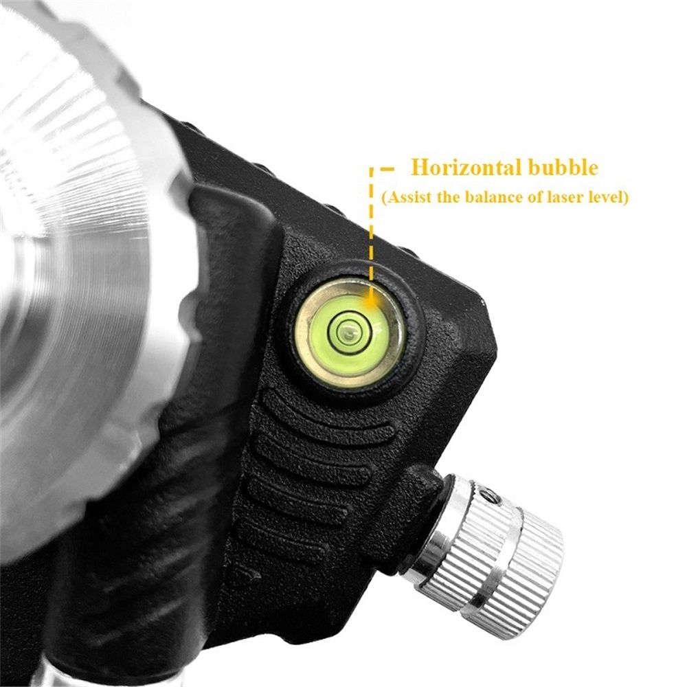 Laser Level Adapter Micro-adjust Fine Metal 360-Degree Rotating Base Tripod Connector, Standard 1/4 