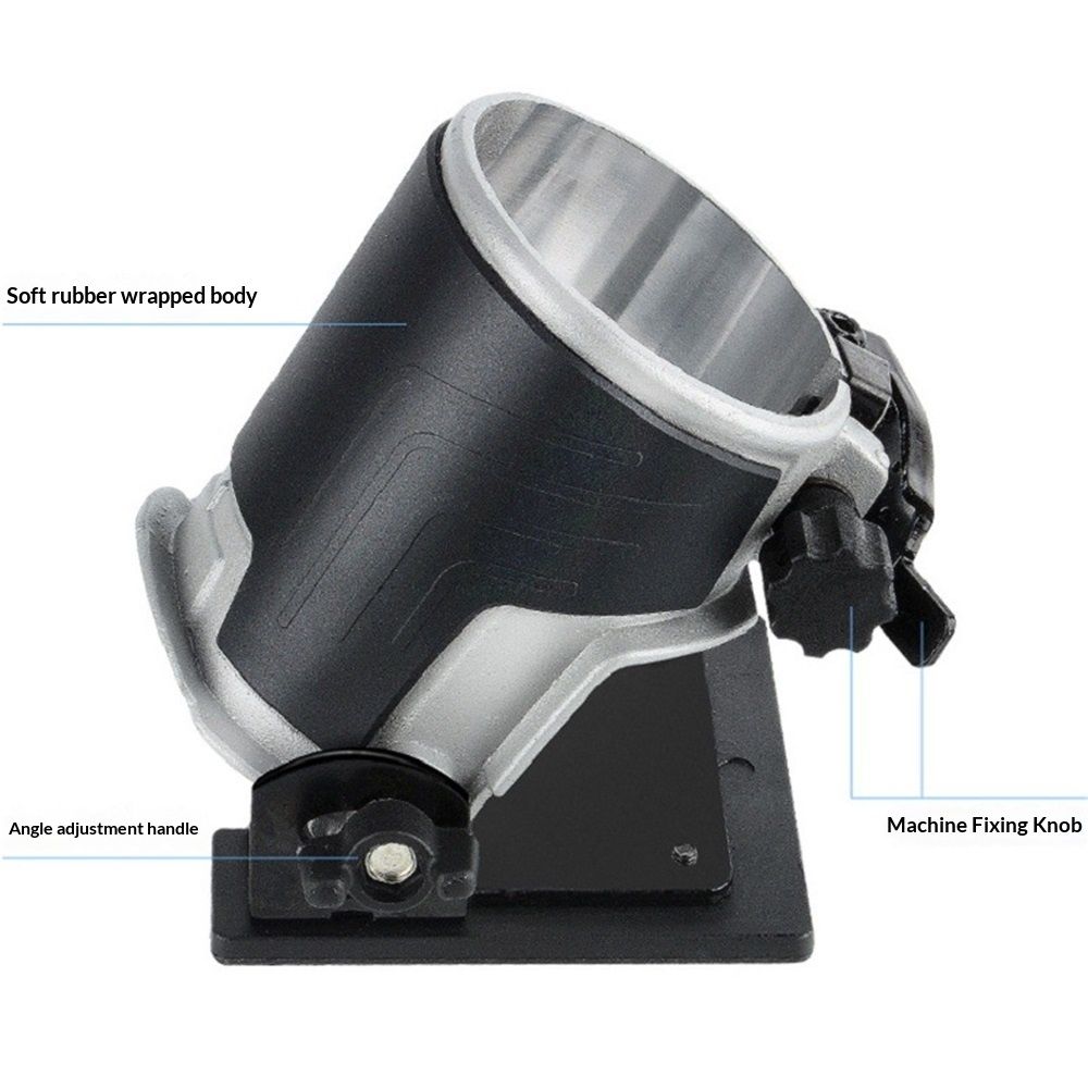 3709 370 Compact Router Tilt Base 90*90mm  Angle Router Base Trimmer Protective Base Woodworking Accessories for Groove Cutting Jig Templates - Image 5