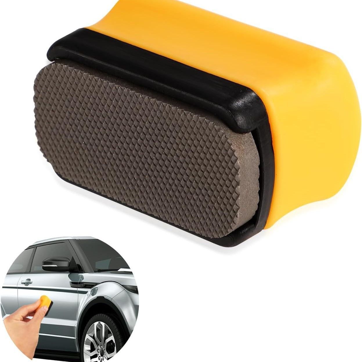 File, Paint File Tool for Quick Removal of Paint Imperfections, Two Sided Mini-File Blade for Repairing Paint Retention, Stains on Cars, Drawing Boards (Yellow) - Image 1