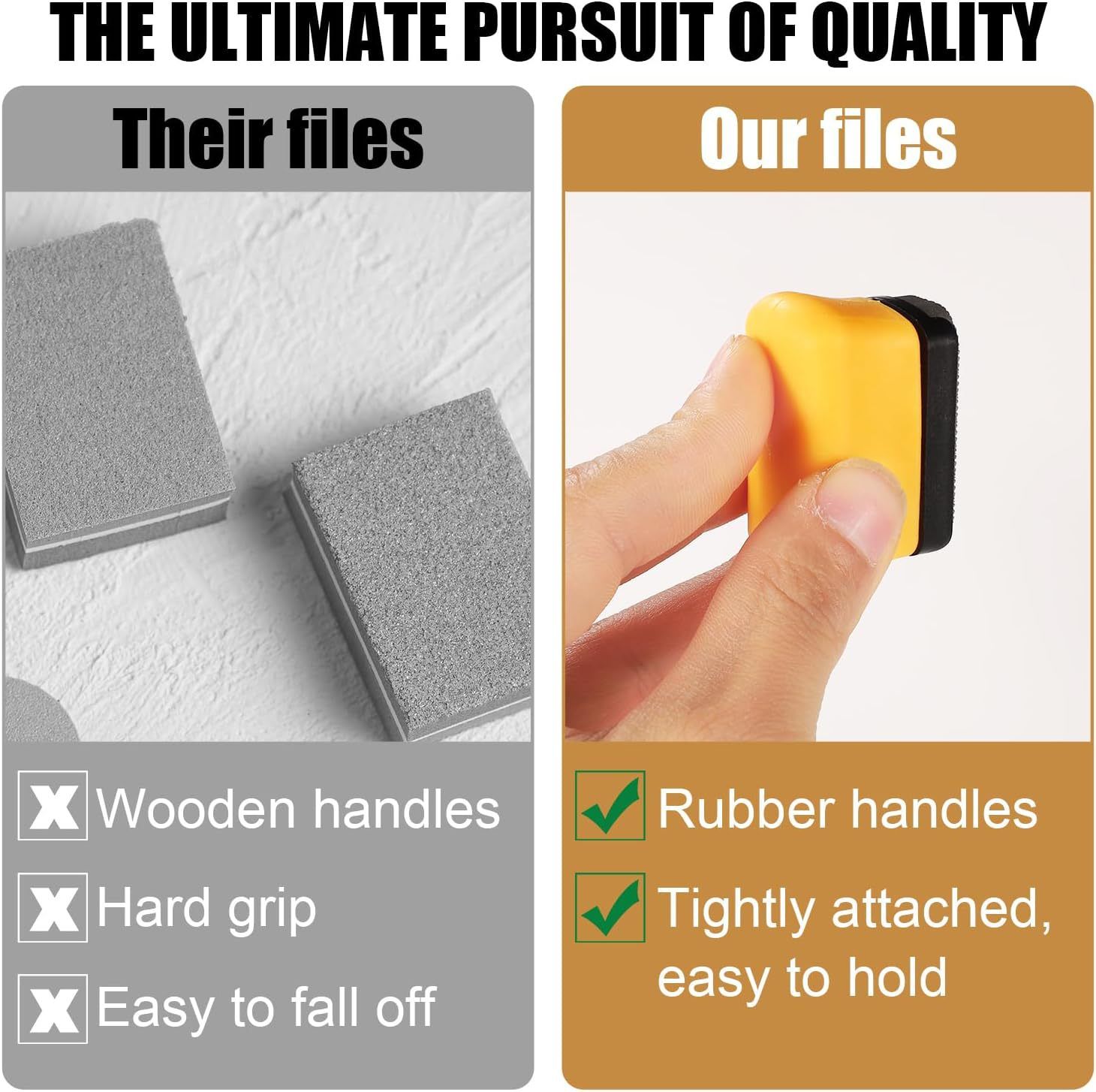 File, Paint File Tool for Quick Removal of Paint Imperfections, Two Sided Mini-File Blade for Repairing Paint Retention, Stains on Cars, Drawing Boards (Yellow) - Image 5