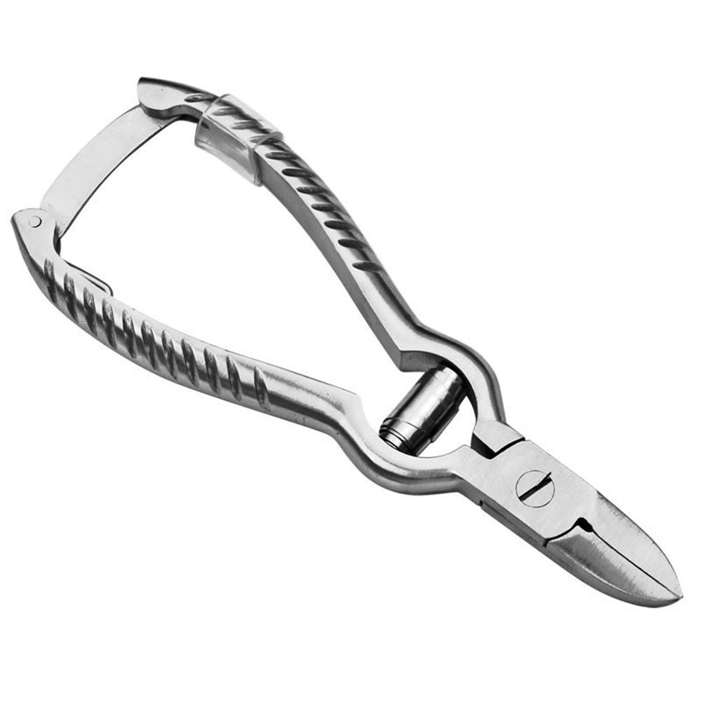 Heavy Duty Podiatrist Toenail Clippers for Thick and Ingrown Nails, Stainless Steel Toe Nail Clipper, Toenail Tools - Silver - Image 1
