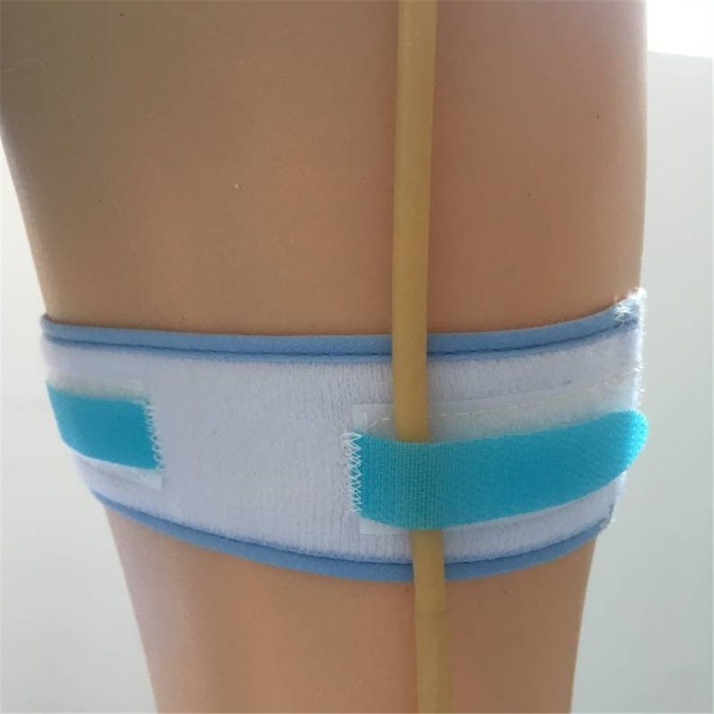 4 pack Fix Leg Bag Strap -Extra Padded Urine Drainage Catheter Leg Bag Support Strap with Soft Elastic Fabric and Comfortable Silicone Grips - Image 3