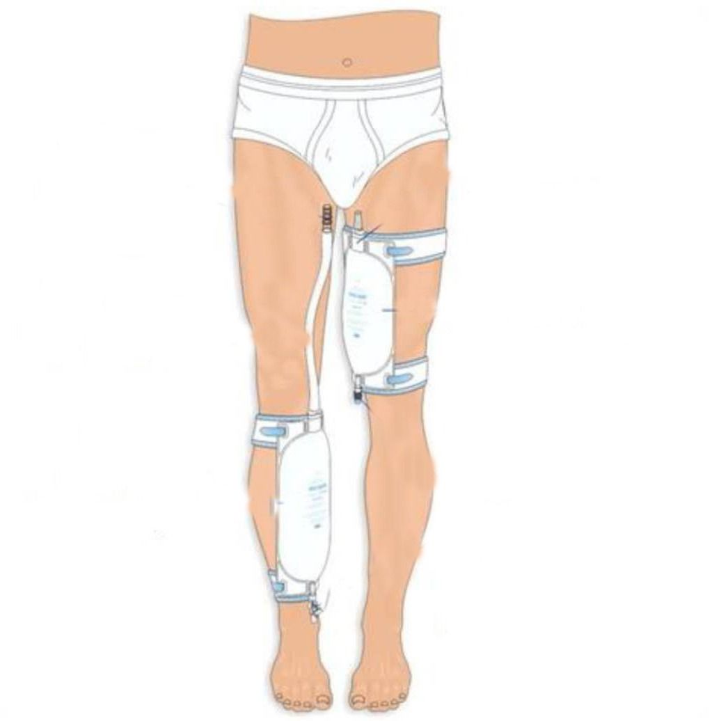 4 pack Fix Leg Bag Strap -Extra Padded Urine Drainage Catheter Leg Bag Support Strap with Soft Elastic Fabric and Comfortable Silicone Grips - Image 4