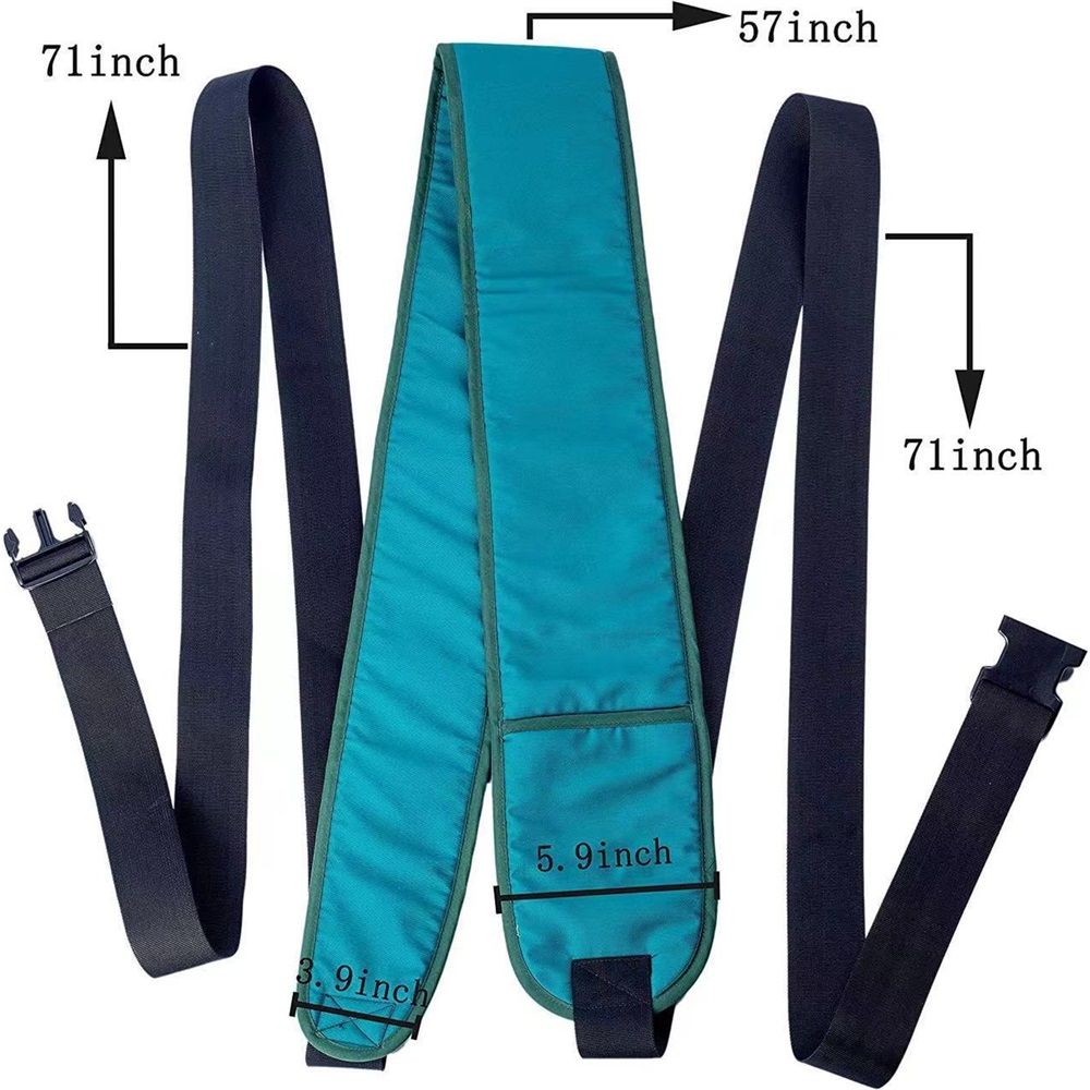Medical Restraints for Bed Elderly Fall Prevention Devices Hospital Bed Restraints Dementia Patient Waist Control Belt Beds Guard Safety Belt for Seniors Medical Safety & Assisting Rails (green) - Image 2