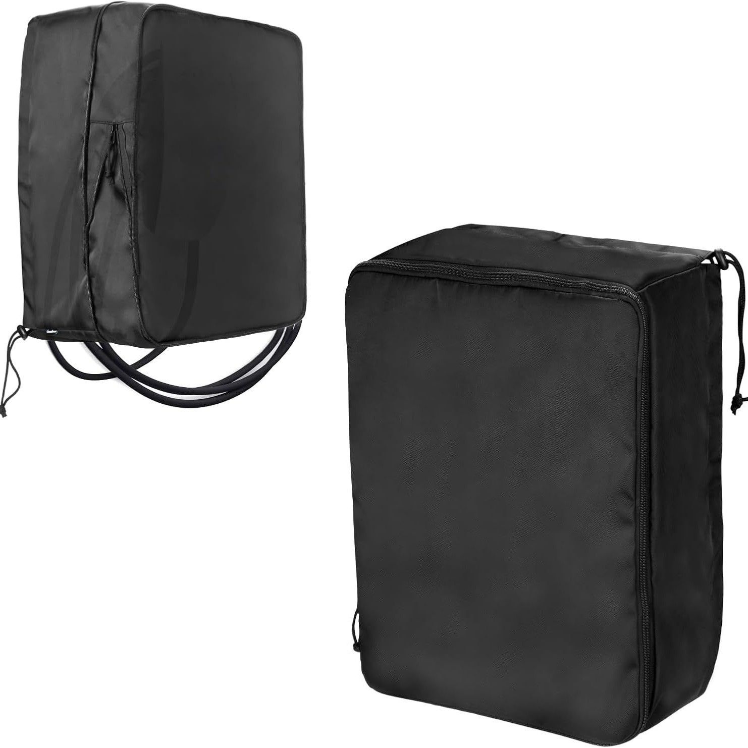 EV Charger Cover for Wall Connector Level 2, Charging Station Cover with Adjustable Zipper, Sun UV Snow Protections Bag for Most Electric Car(Black Large) - Image 1