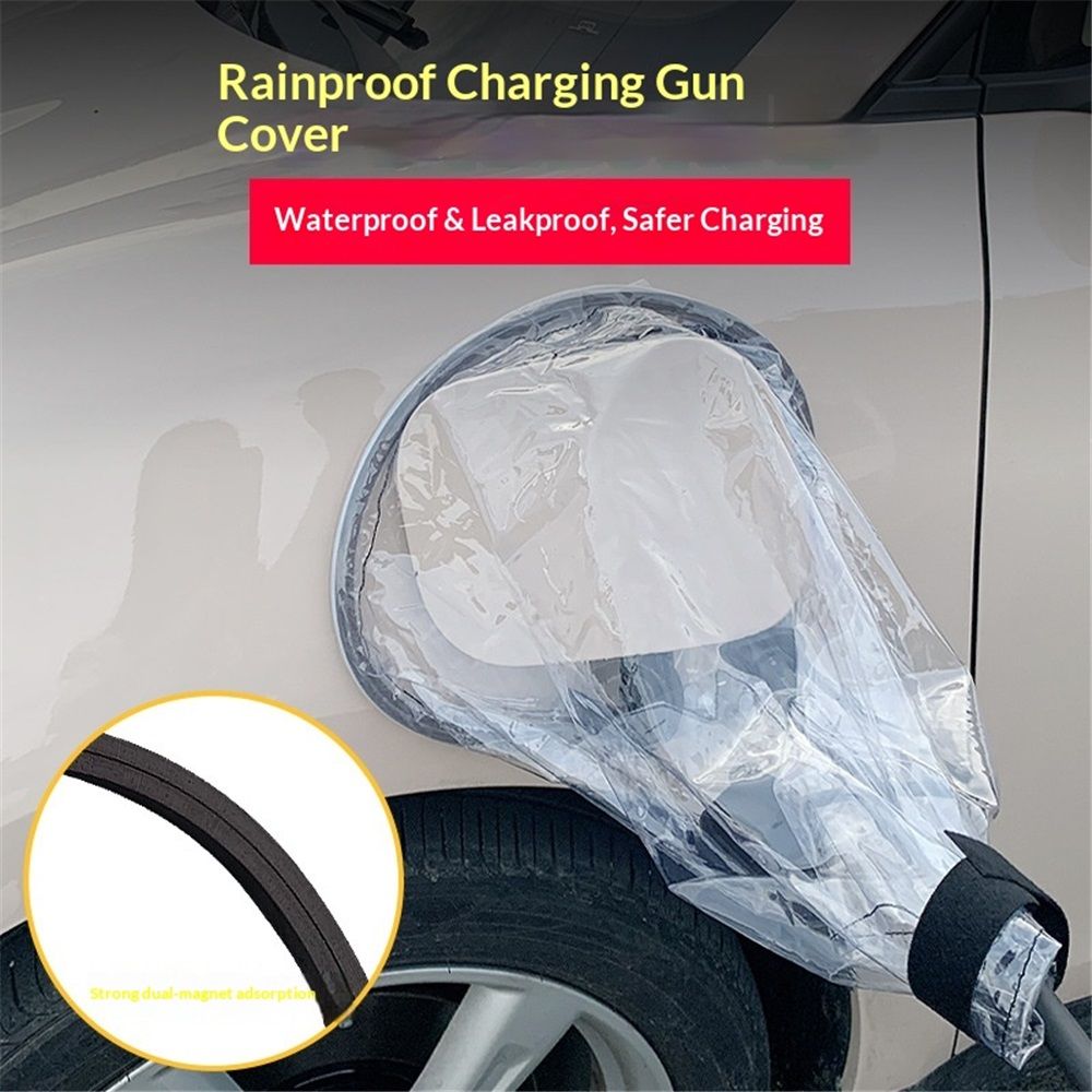 EV Charger Cover, Waterproof EV Charging Port Cover Outdoor, Double-Sided, Rain Snow Sun UV All Weather Protection, Magnetic Electric Car Charger Plug Cover - Image 4